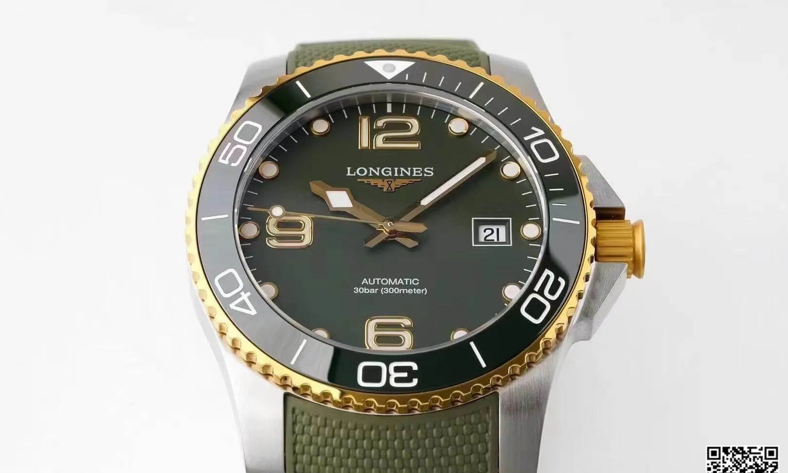 Longines Concas L3.781.3.06.9 ZF Factory 1:1 Best Edition Replica Watch Green Strap